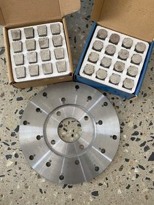 Durable Alloy Square Grinding Blocks Set 16pcs Diamond <strong>Tools</strong> for Concrete Terrazzo Floor Surface Prep and <strong>Old</strong> Epoxy Removal - Product Image 2