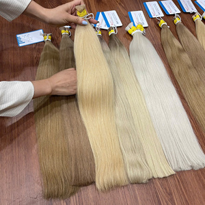 Hot Selling Colored Bulk Human <b>Hair</b> for <b>Braiding</b> Vietnamese Remy <b>Hair</b> No Weft Double Drawn Premium Quality Ready To Ship - Product Image 2