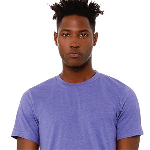 T-shirts pour hommes en coton, manches courtes, col rond, respirants, doux au toucher, coupe confortable, design simple et épuré pour un usage décontracté. - Product Image 3