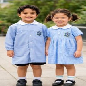 Uniformes Escolares Primarios al por Mayor para Niñas y Niños, Diseño Original, Logotipo Bordado Personalizado, Conjunto de Uniforme 100% Algodón - Product Image 3