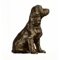 Sculpture de chien Cocker Spaniel en bronze, figurine animale faite à la main, décoration pour table de salon, design artistique traditionnel