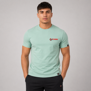 เสื้อยืดแฟชั่นฤดูร้อนขายดีสำหรับผู้ชาย ผ้าวอร์สเตดพิมพ์ลาย ทรงหลวม สไตล์ลำลอง คอกลม ลายตัวอักษร แขนสั้น น้ำหนัก 300 กรัม - Product Image 1