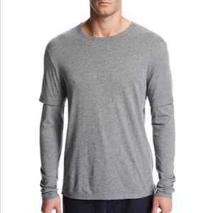 เสื้อยืดสองชั้นอินเทรนด์ ผ้าเนื้อนุ่มสบาย น้ำหนักเบา สำหรับผู้ชายผู้หญิง สวมใส่สบายๆ ทุกวัน ดีไซน์ทันสมัย - Product Image 3