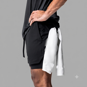 Pantalones Cortos Deportivos de Primera Calidad para Hombre, Talla Grande, Transpirables, de Cintura Alta, 2 en 1, para Correr, Hacer Ejercicio, Gimnasio - Product Image 3