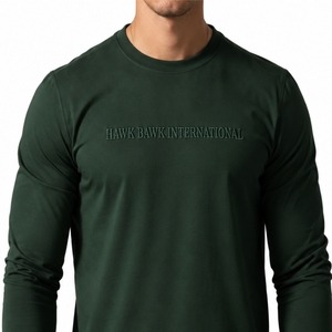 Camiseta de manga larga para hombre, cuello redondo, diseño premium, camisa de moda para uso diario, ropa de ajuste relajado, camisa para hombre - Product Image 6