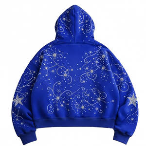 เสื้อฮู้ดดี้ผู้ชายทรงหลวม ผ้าฝ้ายพรีเมียม ผลิตโดยโรงงาน OEM สำหรับผู้ซื้อแบรนด์ส่วนตัว - Product Image 2