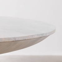 Table à manger Vandana Hexa Aureo en bois de manguier (Ø120 cm)