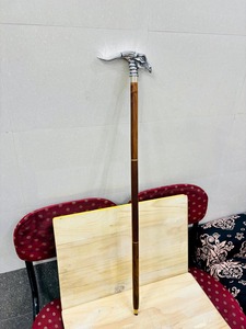 Canne de marche multifonctionnelle en bois de rose et laiton avec tête de dragon pour Halloween et Thanksgiving - Product Image 5