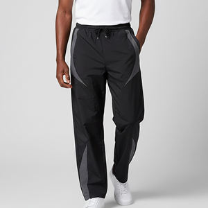 Men's Plus Size Casual Flat Front <b>Stacked</b> Flare <b>Jogger</b> Sweatpants Breathable High Quality Custom 100% Polyester Sweatpants - Product Image 6
