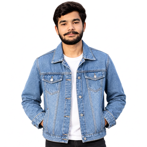 Vestes en jean personnalisées avec logo, étiquette privée, vestes en denim personnalisées pour les marques de mode, denim en coton, livraison rapide - Product Image 1