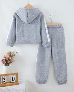 Conjunto Cálido de Otoño Invierno para Bebés y Niños Pequeños, Ropa de Tela Suave y Transpirable, Sudadera con Capucha de Manga Larga - Product Image 4