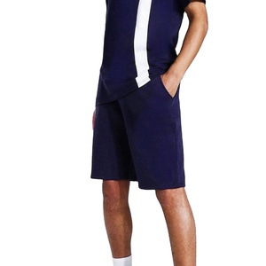 Camisetas Personalizadas de Alta Calidad con Pantalones Cortos, 100% Algodón, Conjunto Ligero de Verano para Hombre, Ropa Masculina - Product Image 3