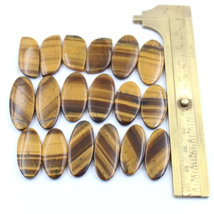Piedras Preciosas de Ojo de Tigre Natural al por Mayor, Par de Cabujones a Juego – Piedras Sueltas de Alto Brillo para Joyería, Suministro Directo de Fábrica - Product Image 4