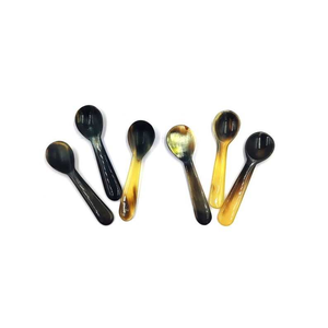 Cuillère chinoise traditionnelle en forme d'éventail avec finition miroir, manche long, design durable, idéale pour les cadeaux - Product Image 1