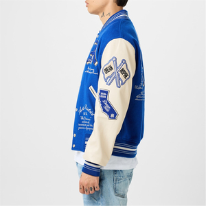 2027 OEM Chenille Embroidery Lettermen <b>Jacket</b> Front Logo High Quality Varsity <b>Jacket</b> for Men Custom Chenille <b>Patches</b> - Product Image 4