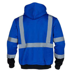 OEM <b>Fleece</b> Custom Logo Construction Unisex Workwear Multiple Pockets <b>Hi</b> <b>Vis</b> Reflector Winter Safety <b>Jacket</b> ANSI Class 2 LED - Product Image 3