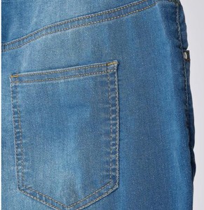 Jeans en denim décontractés pour femmes, coupe ample, taille haute, pantalons décontractés, fabricant et fournisseur en gros, jeans bleus confortables en coton - Product Image 5