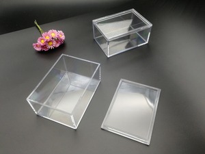 Boîte de rangement en acrylique moderne minimaliste de luxe, durable, multifonctionnelle, contenants transparents personnalisés pour bijoux et maquillage - Product Image 1