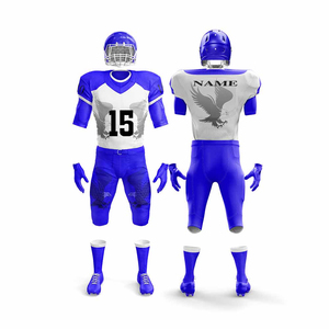 High Quality Sublimation Print American Football Uniform <b>100</b>% <b>Polyester</b> Breathable Uniforms for Teams & Clubs Cheap Price OEM - Product Image 1