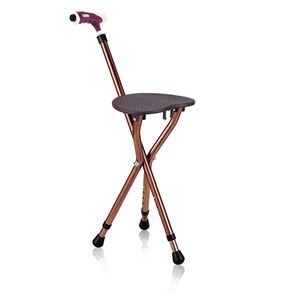 Bastone da passeggio pieghevole in lega di alluminio con luce LED, regolazione altezza a 5 livelli, cuscinetti antiscivolo, cuscino extra/3 cuscinetti per i piedi, capacità 220 libbre - Product Image 3