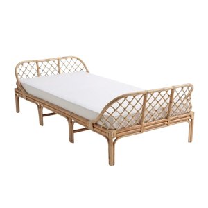 Cheap Price Twin Rattan <b>Bed</b> Toddler Furniture Kids Room Nursery Room High Quality Wholesale Factory Direct Sale Mesh Design - Product Image 1