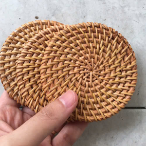 Support à tasses en osier vietnamien fait main, écologique, TUYET DUNG, motif floral, décoration et cadeau classiques pour les fêtes - Product Image 6