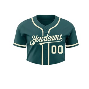 Camiseta de Béisbol Personalizada para Mujer, Yourteams 00 Verde, Manga Corta, Transpirable, Uniforme de Equipo de Poliéster para Todas las Temporadas - Product Image 6