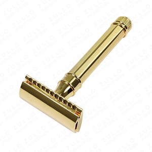 มีดโกนสองคมเคลือบทองพรีเมียม สีตามสั่ง รับผลิตแบบ OEM แบรนด์ส่วนตัว สำหรับการดูแลความสะอาดแบบมืออาชีพ - Product Image 3