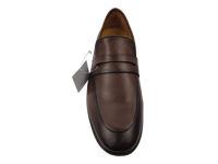 Mocassins marron en PU pour hommes Dlords, à enfiler avec pompons, semelle intermédiaire respirante en EVA, semelle extérieure en caoutchouc, doublure en jersey, toutes saisons