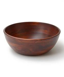 Cuencos de madera de acacia pulidos a mano con superficies lisas, construcción duradera y estética artesanal refinada. - Product Image 2