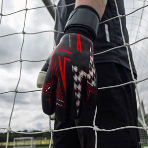 ถุงมือผู้รักษาประตูฟุตซอลแบบมืออาชีพ ทำจากยางลาเท็กซ์ ระบายอากาศได้ดี เหมาะสำหรับกีฬากลางแจ้ง สายรัดข้อมือปรับได้ ดีไซน์แบบเต็มนิ้ว สำหรับทุกเพศ - Product Image 2