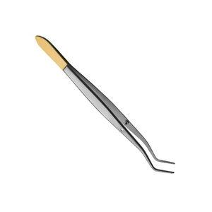 Pinzas Dentales, Pinzas para Algodón y Aplicación de Medicamentos, Pinzas Dentales Quirúrgicas Curvas Dentadas - Product Image 3