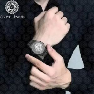 Montre de luxe Charm Jewells en acier inoxydable, boîtier rond de 40 mm, mouvement mécanique analogique, cristal saphir lumineux, bracelet de 20 mm, unisexe - Product Image 6