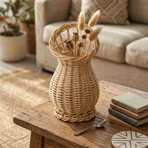 VASO REDONDO DE RATÁN 8 HANDICRAFT - Product Image 4