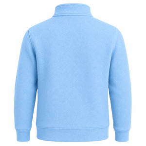 Sweat-shirt à col montant en molleton de coton pour homme, personnalisable avec logo OEM, impression sérigraphique, idéal pour l'hiver et les occasions décontractées - Product Image 2