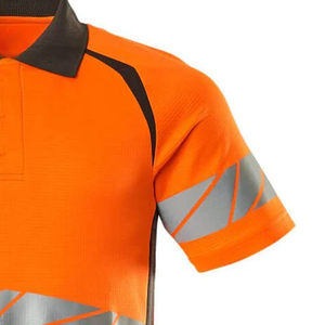 เสื้อโปโลสะท้อนแสง OEM คุณภาพสูงสำหรับผู้ชาย แขนสั้น เสื้อโปโลนิรภัยสะท้อนแสง - Product Image 5