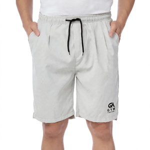 Shorts de sport pour homme GYM ACTIVE, style vintage, en toile, avec fermeture éclair, pour la gym, les sports, l'entraînement, la course à pied et la remise en forme - Product Image 1