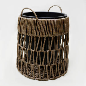 Artex Dong Thap Factory Gran jacinto de agua al aire libre Tejido Cuerda de algas marinas Artesanía natural Macetas y jardineras - Product Image 2