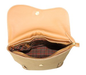 Canvas Leather <b>Backpack</b> Flap Design Casual Daypack Multi Pocket Travel Office <b>College</b> Stylish Lightweight <b>Backpack</b> Bag - Product Image 2