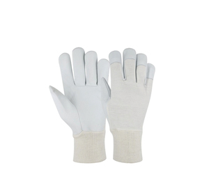 Gants de sécurité HOLY SIGNS INTERNATIONAL certifiés EN420 HSI-0018 en cuir grainé durable avec poignet élastique, résistants au feu - Product Image 1