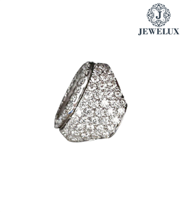 Bague de luxe unisexe en argent 925 plaqué or Jewelux de haute qualité, avec perle d'eau douce taille rose brillante, pour fiançailles et anniversaire, certifiée IGI - Product Image 2