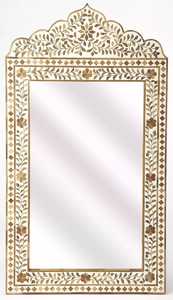 ARIF HANDICRAFTS AH-0090 Modern Style <b>Silver</b> Inlay Customized Shape Eco-Friendly Handmade <b>Wall</b> <b>Mirror</b> Frame Exotic Indian Art - Product Image 6