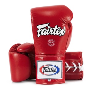 Fairtex BGL6 Lace-up Boxing Gloves, Custom Premium Cowhide Leather Sparring Training Boxing Gloves - Product Image 5