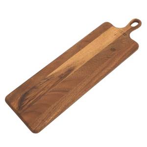 Natural Crafts Wooden Serving <b>Platter</b> Eco Friendly Acacia Tray With Handle Customizable Designs Natural Finish Chopping Board - Product Image 2
