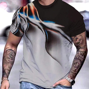 Men's Unisex Sublimation T-<b>Shirts</b> High Quality Custom 100% Cotton Eco-Friendly Breathable Full Print - Product Image 2