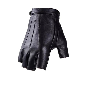 Guantes de Motociclismo Speed One Sports, de Cuero Premium, Medios Dedos, Cálidos, Transpirables, para Todas las Estaciones - Product Image 2