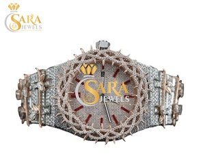 Black VVS Moissanite Diamond <b>Watch</b> Arabic Dial Luxury Automatic Square Stainless Steel <b>Case</b> Quartz Movement Glass Dial - Product Image 3