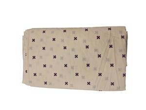 Tela de algodón blanca bordada con cruz morada Buti, material ligero para vestidos, manualidades y decoración del hogar, ¡en oferta! - Product Image 5
