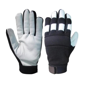 Guantes de Seguridad para Mecánicos Resistentes a Cortes, de Alta Resistencia a Impactos y Vibraciones, de Cuero Impermeable, Guantes Kongo - Product Image 2