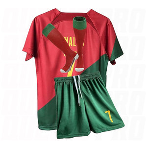 Conjunto de Uniforme de Entrenamiento de Fútbol para Niños, Camiseta Deportiva Transpirable para Fanáticos del Fútbol Juvenil, Pantalones Cortos, Kit de Regalo Completo - Product Image 1